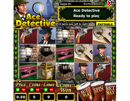 bingo liner ace detective 5 reel online slots game
