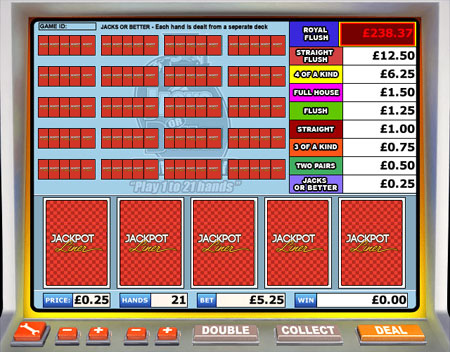 bingo liner jacks or better video poker online casino game