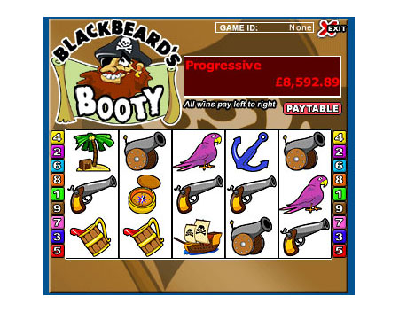 bingo liner blackbeards booty 5 reel online slots game