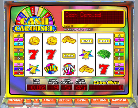 bingo liner cash carousel 5 reel online slots game